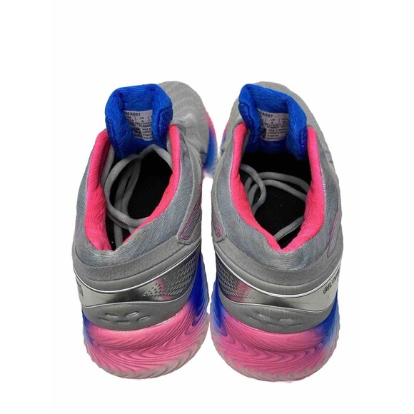 ASICS Gel-Nimbus 17 Knit Womens Size 9 Gray/Pink/Blue Running Shoes Excellent! - Picture 9 of 16